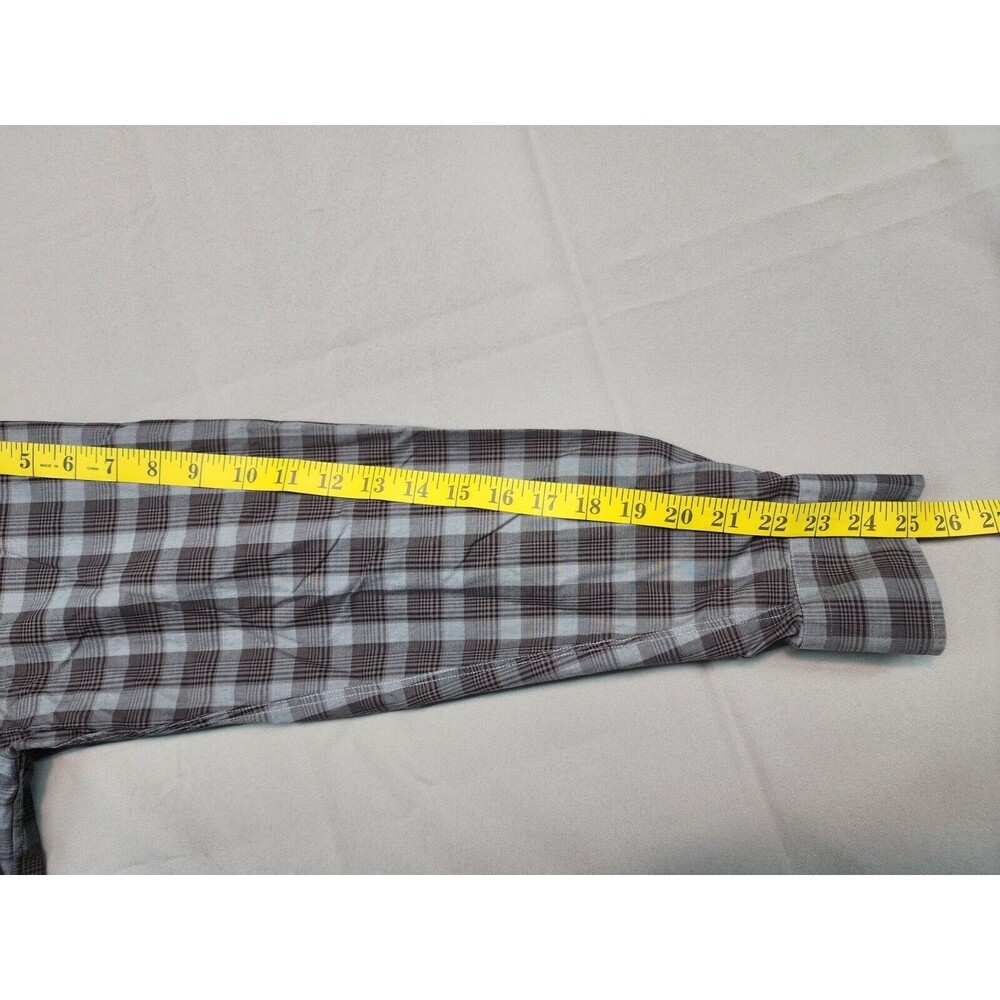 David Donahue Men's Brown Plaid Shirt Size XL - Picture 9 of 9